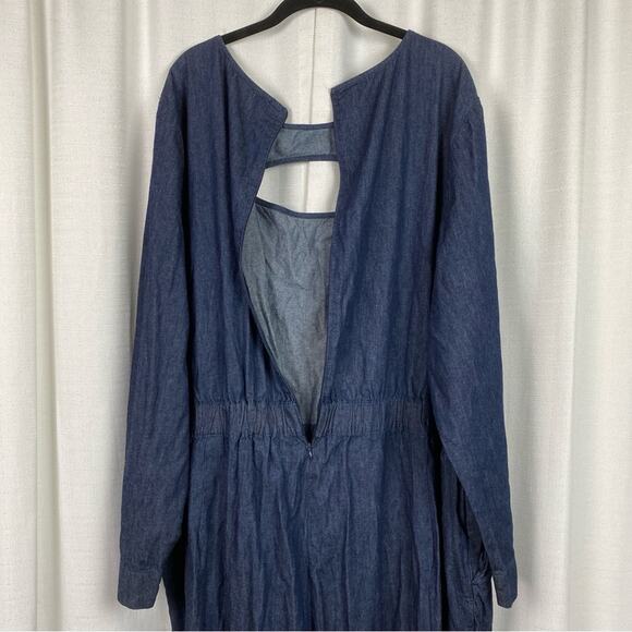 Lane Bryant Denim Jumpsuit Sz.28 NWT - Picture 13 of 16